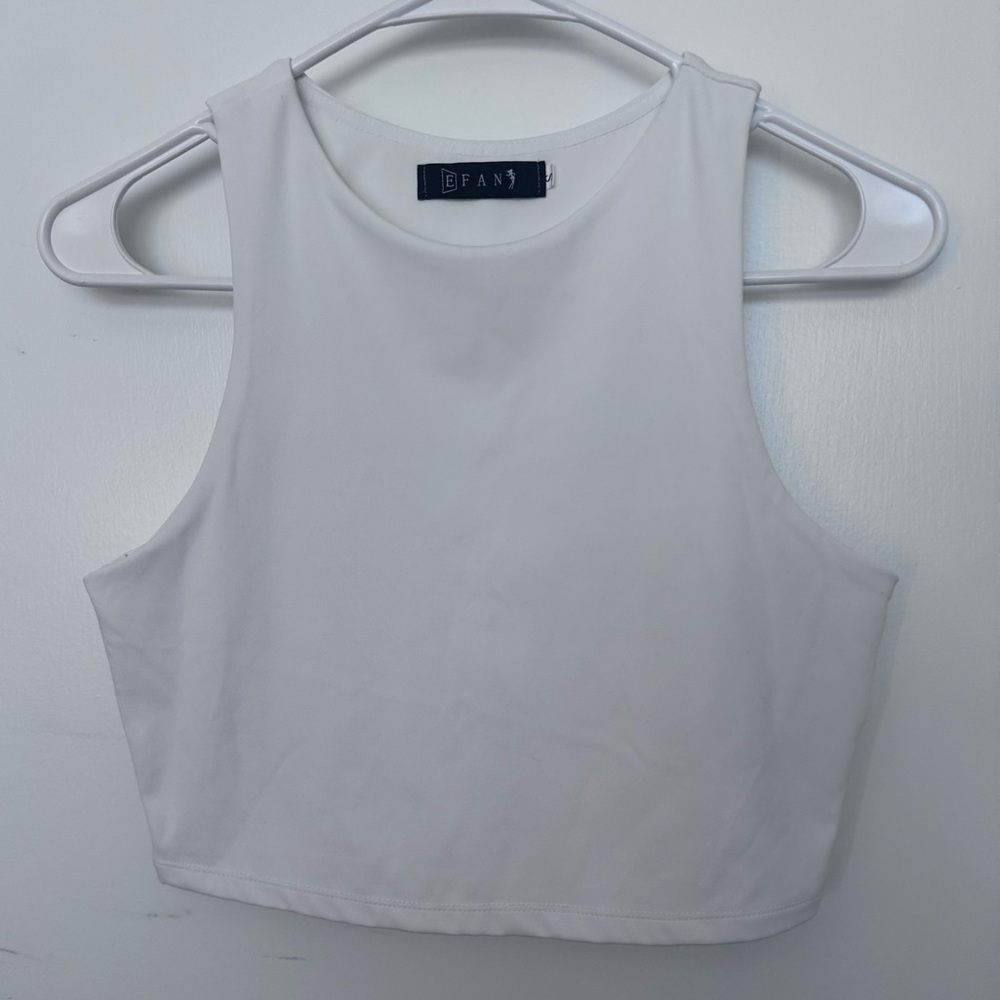 Elegant White Tank Top by EFAN